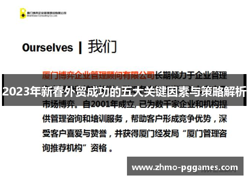 2023年新春外贸成功的五大关键因素与策略解析